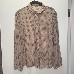 Red Valentino Polka Dot Blouse